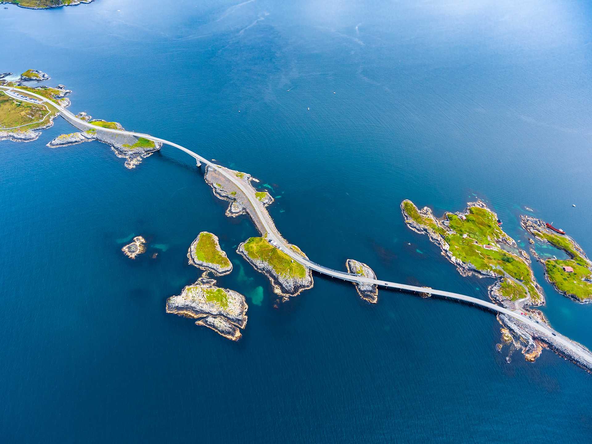 Bridge connects small islands