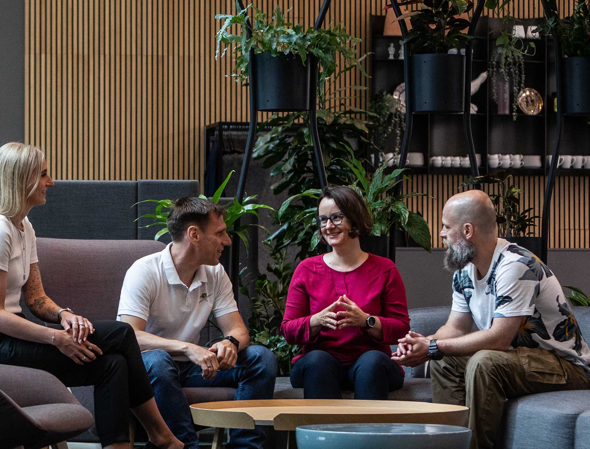 DEVnet Team sitting together